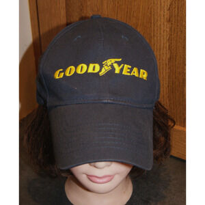 Goodyear Blue Baseball Cap Hat Adjustable Official The Goodyear Collection